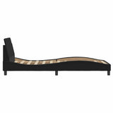 Bed Frame "Dover" Black 90x190 cm Single Fabric 373319