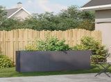 Planter Anthracite 200x40x80 cm Cold-rolled Steel 860726