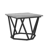 Coffee Table 3 pcs Grey Sonoma Engineered Wood and Steel 868282