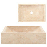 142773 Sink 45x30x12 cm Marble High Gloss Cream