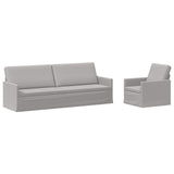 Sofa Set 2 pcs Cloud Grey Fabric 3433189
