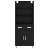 Highboard Black Oak 69.5 x 32.5 x 180 cm Engineered Wood 3416168