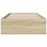Bed Frame Sonoma oak Engineered wood 100x200 cm Bed Frame 3280421