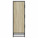 Highboard Sonoma Oak 35.5x35x106.5 cm Engineered Wood and Metal 849065