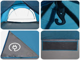 Tunnel Tent Blue 370 x 275 x 210 cm Polyester and Steel 42028678