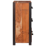 Sideboard 3 pcs Brown 110 x 30 x 75 cm Solid Acacia Wood 3321524
