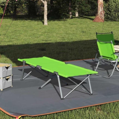 Folding Camping Bed Dark green 62 x 194 x 42 cm Oxford fabric 42003120