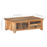 Coffee Table 90x50x31 cm Solid Reclaimed Wood 320384