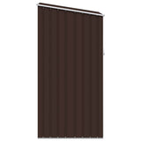 Garden Shed Brown Galvanised Steel Medium Garden Shed 46292