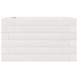 Garden Planter White 40x40x23 cm Solid Wood Pine 847179
