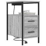 Bedside Cabinet Grey Sonoma 30 x 48 x 61 cm Engineered Wood 859416
