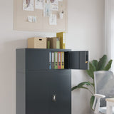 File Cabinet Anthracite 90x40x40 cm Steel 339719