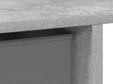 Desk with Drawer Concrete Grey 100 x 40 x 75 cm Engineered Wood 8000455