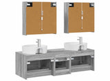 Bathroom Furniture Set 5 pcs Grey Sonoma 3406932