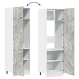 Refrigerator Cabinet Lyon Concrete Grey 60x57x207 cm Engineered Wood 856124