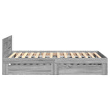 Bed Frame with Headboard Grey Sonoma 80 x 200 cm 3429681
