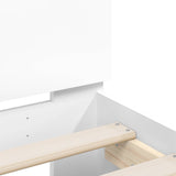 Bed Frame with LED White 80 x 200 cm Engineered Wood 8008987