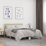 Bed Frame without Mattress Sonoma Oak 140x200 cm 3280193