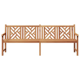 Garden Bench Brown 228 x 60 x 90 cm Solid teak wood 42001967