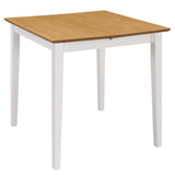 ZNTS Extendable Dining Table White x80x74 cm MDF 247625