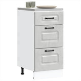 Kitchen Base Cabinet Kalmar Concrete Grey Engineered Wood 854244