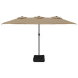 Garden Parasol Taupe Polyester fabric Extra large Tiltable 362948