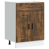 Kitchen Base Cabinet Porto Smoked Oak Engineered Wood 853972