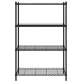 4-Tier Storage Shelf 90x35x137 cm Black 200 kg 324622