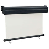 Balcony Side Awning 125x250 cm Cream 48419