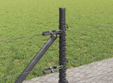 Welded Wire Fence with Concrete Base 10 x 0.5 m 3353611