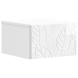 Wall-Mounted Bedside Cabinet 2 pcs High Gloss White 898794