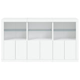 Sideboard with LED Lights White 181.5x37x100 cm 3209149