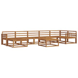 Outdoor Sofa Set 8 pcs Natural Solid Acacia Wood 3367922