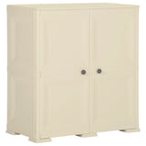 Plastic Cabinet 79x43x85.5 cm Wood Design Angora White 340596