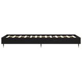 Bed Frame Black Oak 80 x 200 cm Engineered Wood 8009055