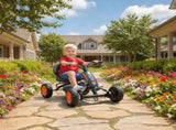 Kids Pedal Go Kart with Steel Frame, Sporty Design, for Ages 2-5 Years, Black T3398P422449