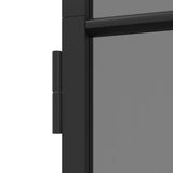 Interior Door 76 x 201.5 cm Tempered Glass and Aluminium 42054101