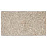 Area Rugs Natural and White 80 x 150 cm Jute 42010597