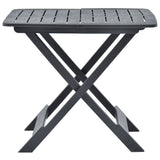 Folding Garden Table Anthracite 79x72x70 cm Plastic 48792