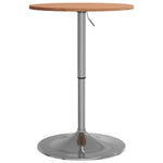 ZNTS Bar Table Ø50x89.5 cm Solid Wood Beech 3270615