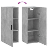 Wall Mounted Cabinet Concrete Grey 34.5x34x90 cm 828872