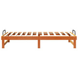 Bed Frame Brown 90 x 200 cm Solid Pine Wood 873147