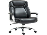 Ergonomic Office Chair, Heavy Duty Faux Leather Desk Chair with Tilt Function, Adjustable Height, T3398P552814