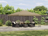 Gazebo 3 x 3 m Beige Polyester and Steel 190 gsm 900325