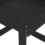 Sand Tables 2 pcs Black Solid Wood Pine 825055