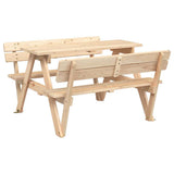 Picnic Table for 4 Kids with Umbrella Solid Wood Fir 3281617