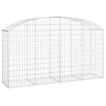 Arched Gabion Basket 200x50x100/120 cm Galvanised Iron 153475