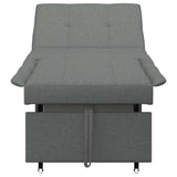 Sofa Bed Dark Grey 194 x 50 x 82 cm Plywood 42008583
