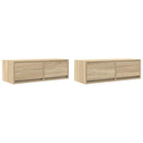 TV Cabinets 2 pcs Sonoma Oak 80x31x25.5 cm Engineered Wood 861513
