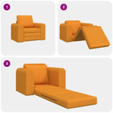 Sofa Bed Dark Yellow 98 x 71 x 83 cm Fabric 4106663